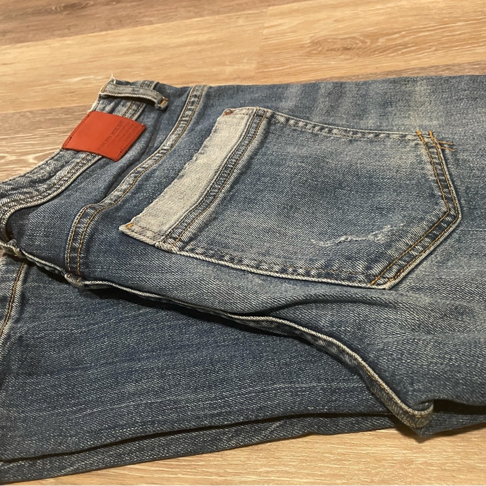 Medium rise embroidered Zara pants
